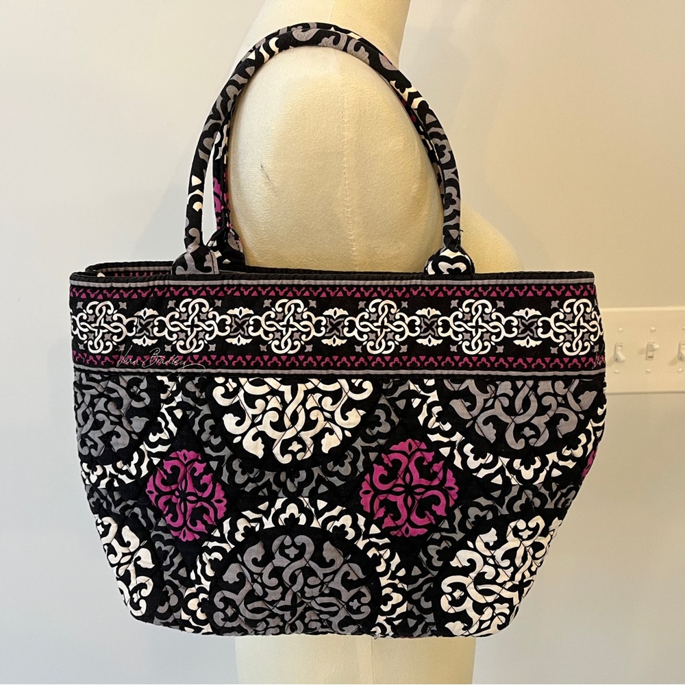 Vera Bradley shoulder bag black gray burgundy